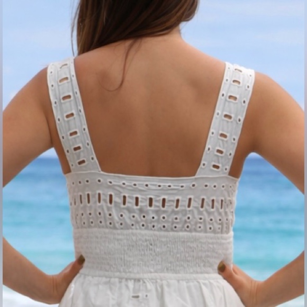 Rails White Embroidered Cotton Maxi Dress – Size XS - Picture 3 of 7